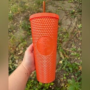 Orange Starbucks Tumbler